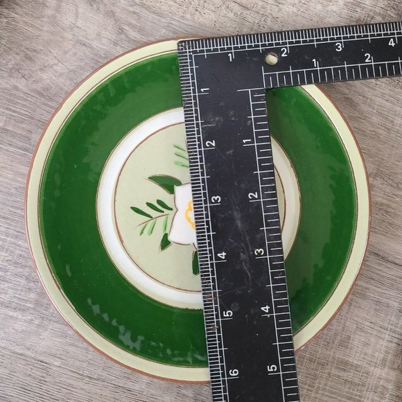 Set (2) Stangl Pottery Star Flower Bread / Appetizer Plates 6" Green MCM C2 - Picture 10 of 10